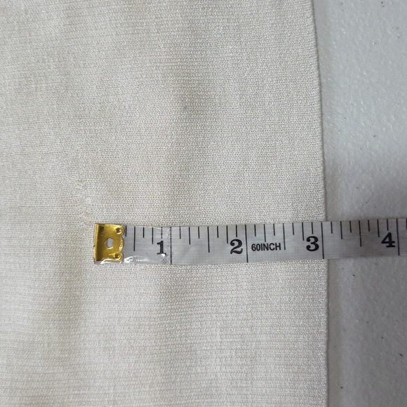 Lafayette 148 New York Finespun Voile Ivory Ribbed Crewneck Shell Tank Size 3X - Picture 7 of 7